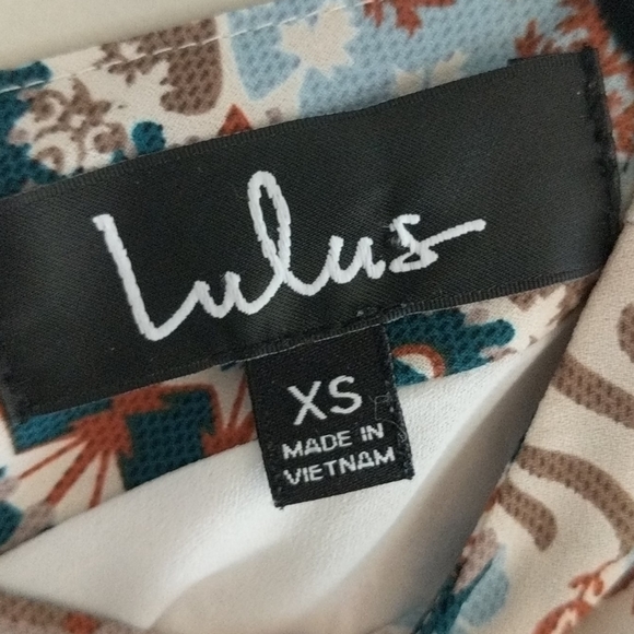 Lulus Shift Dress Printed Short Sleeves Size XS - Picture 3 of 7